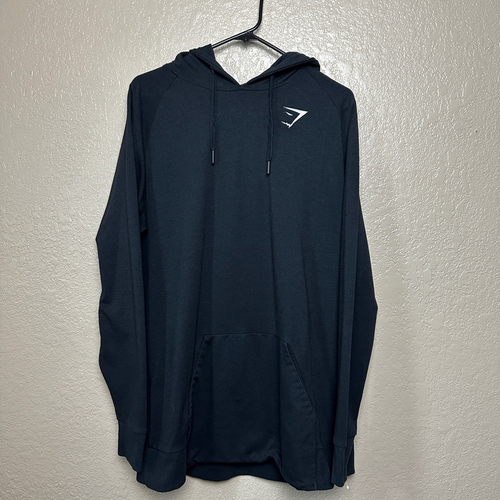 Gymshark black Hoodie with Subtle Logo